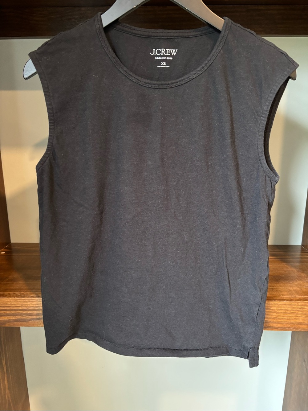 J.Crew Black Sleeveless Crewneck Tank Top